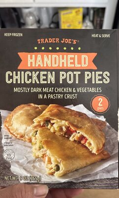 Handheld chicken pot pie