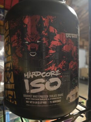 Hardcore Iso Gourmet Whey Protien Isolate Shake Cookies N Cream