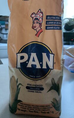 Harina de maíz amarilla precocida paquete 1 kg