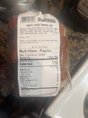 Harmons Country French Sandwich Loaf