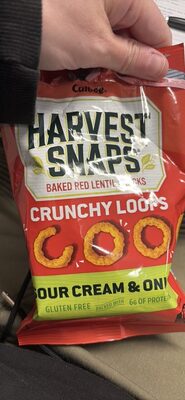 HARVEST SNAPS CRUNCHY LOOPS SOUR CREAM & ONION