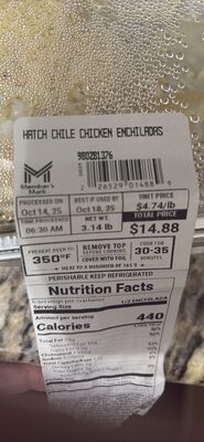 Hatch Chile Chicken Enchiladas