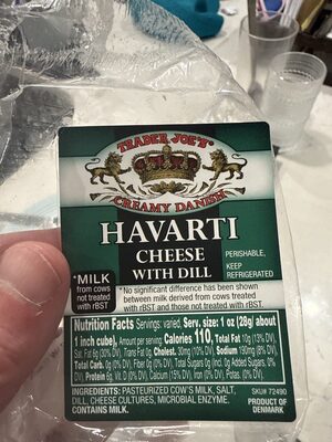 Havarti Cheese With Dill