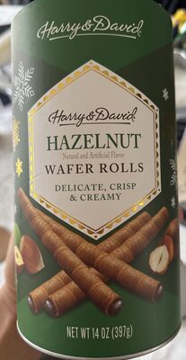 Hazelnut Wafer Rolls