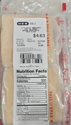 Heb Post Oak Smoked Gouda - Fresh Slices