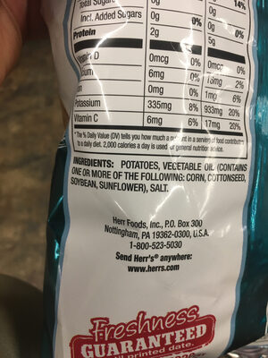 Herrs, Potato Chips, Crisp 'N Tasty