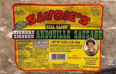 Hickory smoked andouille sausage