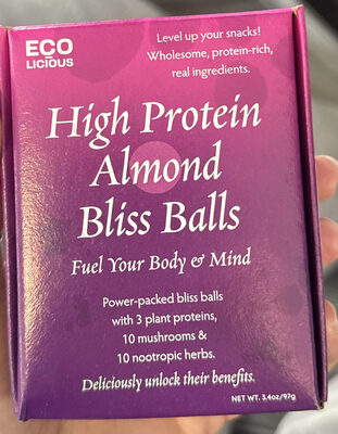 High Protein Almond Bliss Balls