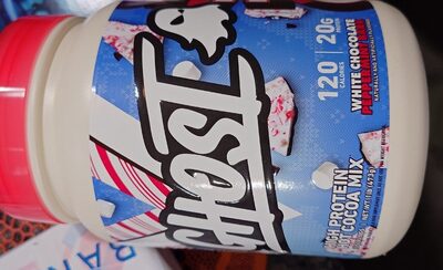 High Protein Hot Cocoa Mix White Chocolate Peppermint Bark