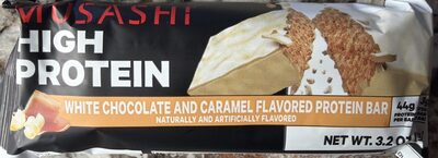 High Protein White Chocolate and Caramel Flavored Protein Bar