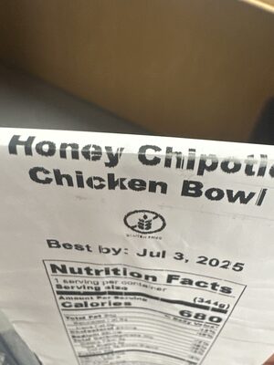 Honey Chipotle Chicken Bowl