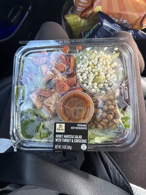 Honey Harissa Salad With Turkey & Couscous