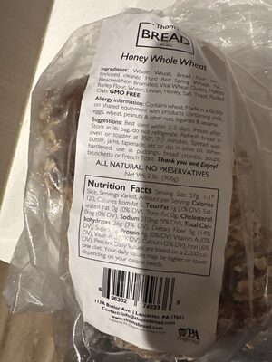 Honey Whole Wheat Bread