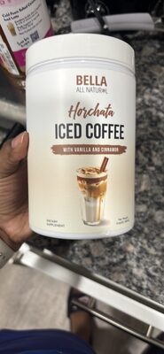 Horchata Iced Coffee with Vanilla and Cinnamon
