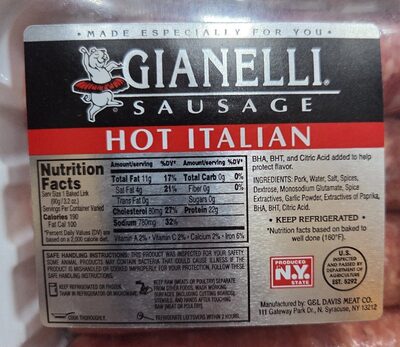 Hot Italian Sausage