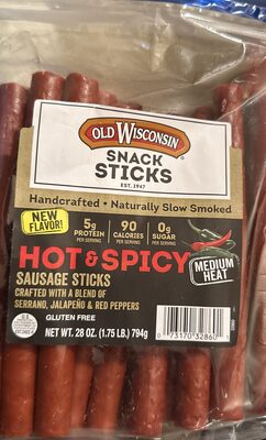 Hot & Spicy Sausage Snack Sticks