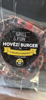 HOVĚZÍ BURGER s goudou a pepřem