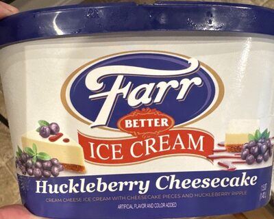 Huckleberry Cheesecake Ice Cream