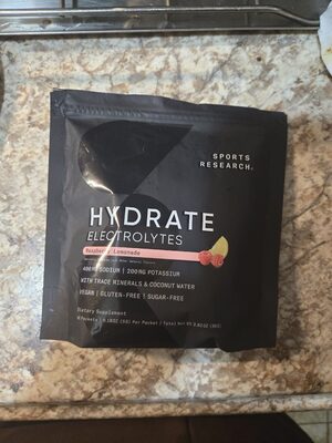 Hydrate Electrolytes, Raspberry Lemonade
