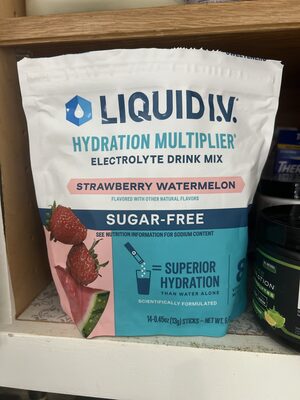 Hydration Multiplier Electrolyte Drink Mix Strawberry Watermelon Sugar-free