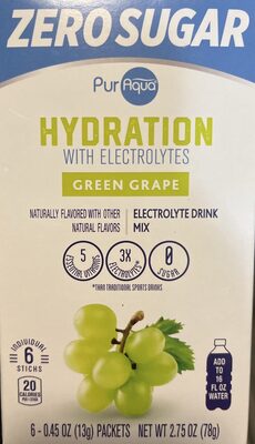 Hydration With Electrolytes Grape