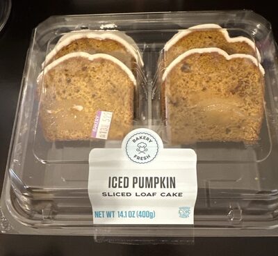 Iced Pumpkin Sliced Loaf Cake