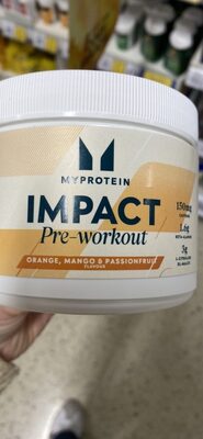 IMPACT Pre-workout Orange, Mango & Passionfruit Flavour