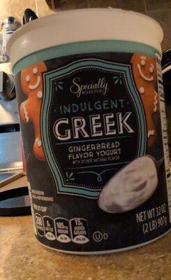 Indulgent Greek Gingerbread Flavored Yogurt