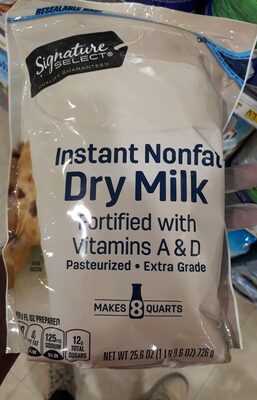 Instant nonfat dry milk