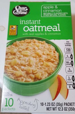 Instant oatmeal, apple & cinnamon