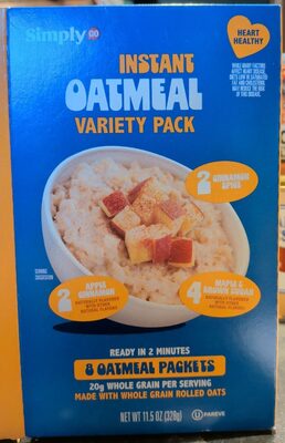 Instant Oatmeal, Maple & Brown Sugar