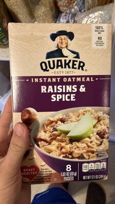 Instant Oatmeal Raisins & Spice