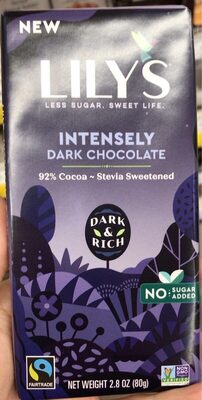 Intensely 92% Dark Chocolate Bar