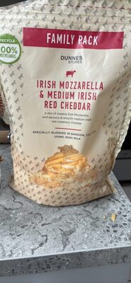 IRISH MOZZARELLA & MEDIUM IRISH RED CHEDDAR