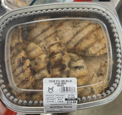 Italian Style Herb Grilled Chicken Breast