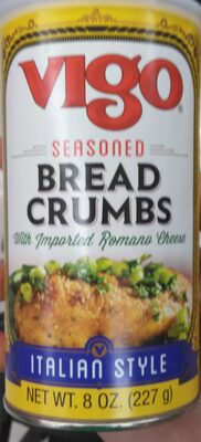 Italian style seasoned bread crumbs with imported romano cheese