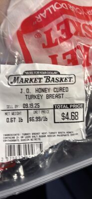 J.O. Honey Cured Turkey Breast