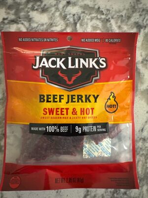 Jack link's, beef jerky, sweet & hot
