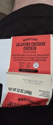 Jalapeño cheddar chicken with rice