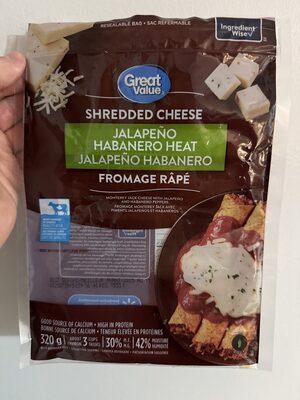 Jalapeño Habanero Heat Shredded Cheese
