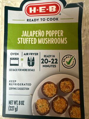 Jalapeno Popper Stuffed Mushrooms
