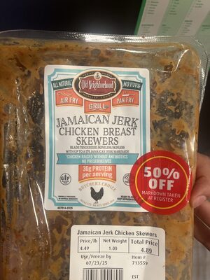 Jamaican Jerk Chicken Breast Skewers