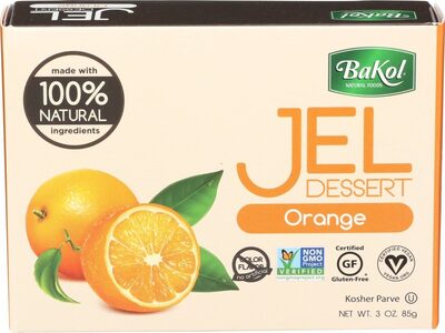 Jel dessert orange