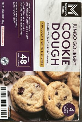 Jumbo Gourmet Cookie Dough chocolate chips & chunks