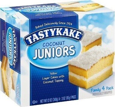 Juniors Yellow Layer Cakes With Coconut Topping