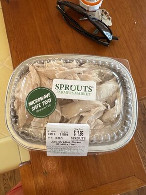 Just shredded chicken all white meat