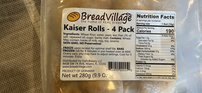 Kaiser Rolls - 4 Pack