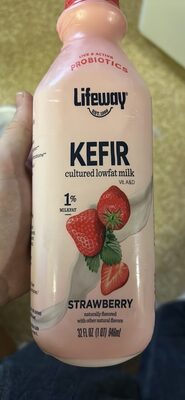 KEFIR cultured lowfat milk strawberry