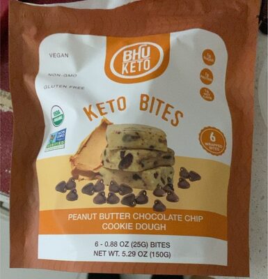 Keto Bites Peanut Butter Chocolate Chip Cookie Dough