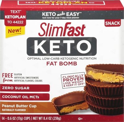 Keto fat bomb peanut butter cup snacks
